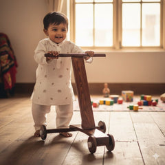 Toystorey Dark Brown Baby Walker Premium - Brown (Assembling and Dismantling type)