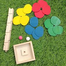 wooden Ball Goli Game - Flower Goli Game