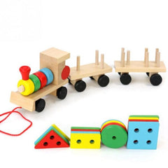 wooden Shapes Train - green box