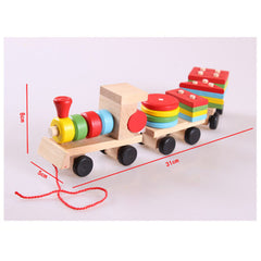 wooden Shapes Train - green box