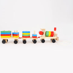 wooden Shapes Train - green box