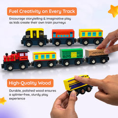 Wooden Train set - Magnet Train Toy