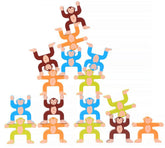 Wooden Monkey Balancing stacker Game