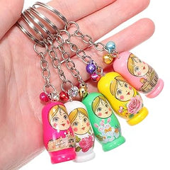 Wooden Russian Doll Key chain - pack of 1