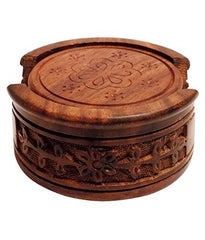 Wooden Tea coaster set of 6 plates