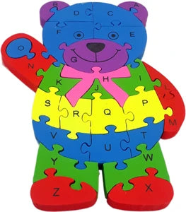 2 in 1 Animal Puzzle  - Pack of 1 -Any 1 Teddy