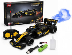 1:18 RC Formula Racing Car for Kids with Turbo Spray Effect, LED Lights, 2.4GHz Remote Control –Any 1