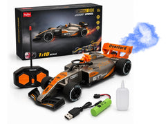 1:18 RC Formula Racing Car for Kids with Turbo Spray Effect, LED Lights, 2.4GHz Remote Control –Any 1
