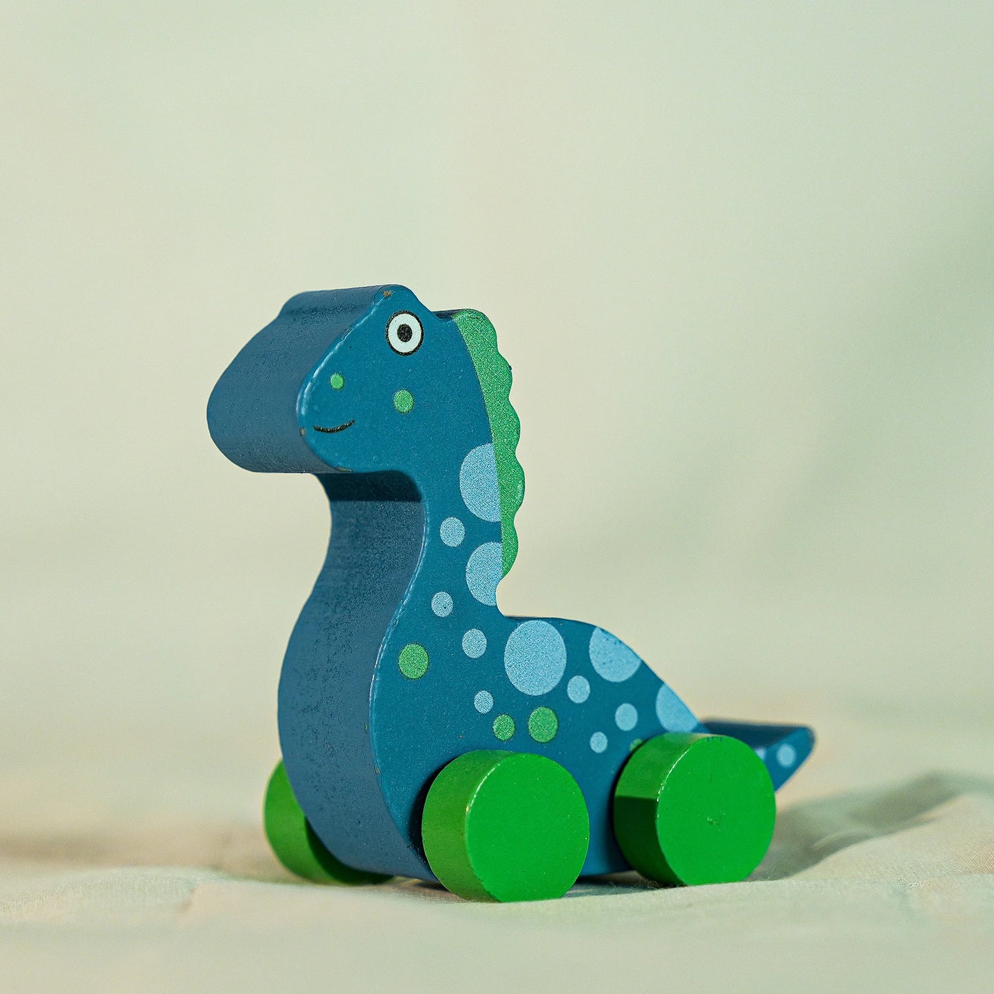 wooden Dinosaur toy - Blue