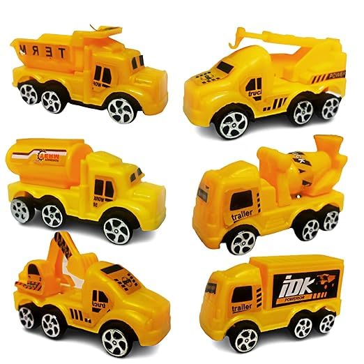 12 Pieces JCB Construction Truck Vehicle Pretend play Toy