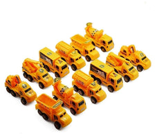 12 Pieces JCB Construction Truck Vehicle Pretend play Toy
