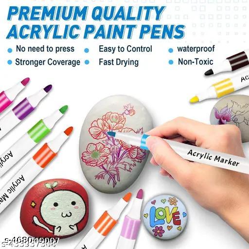 12 pcs of Acrylic Paint Marker Pens Water Based