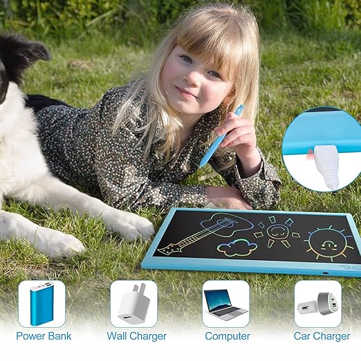 16-inch Magic lLCD Slate Writing Tablet with Stylus Pen, for Drawing, Playing, Noting by Kids & Adults
