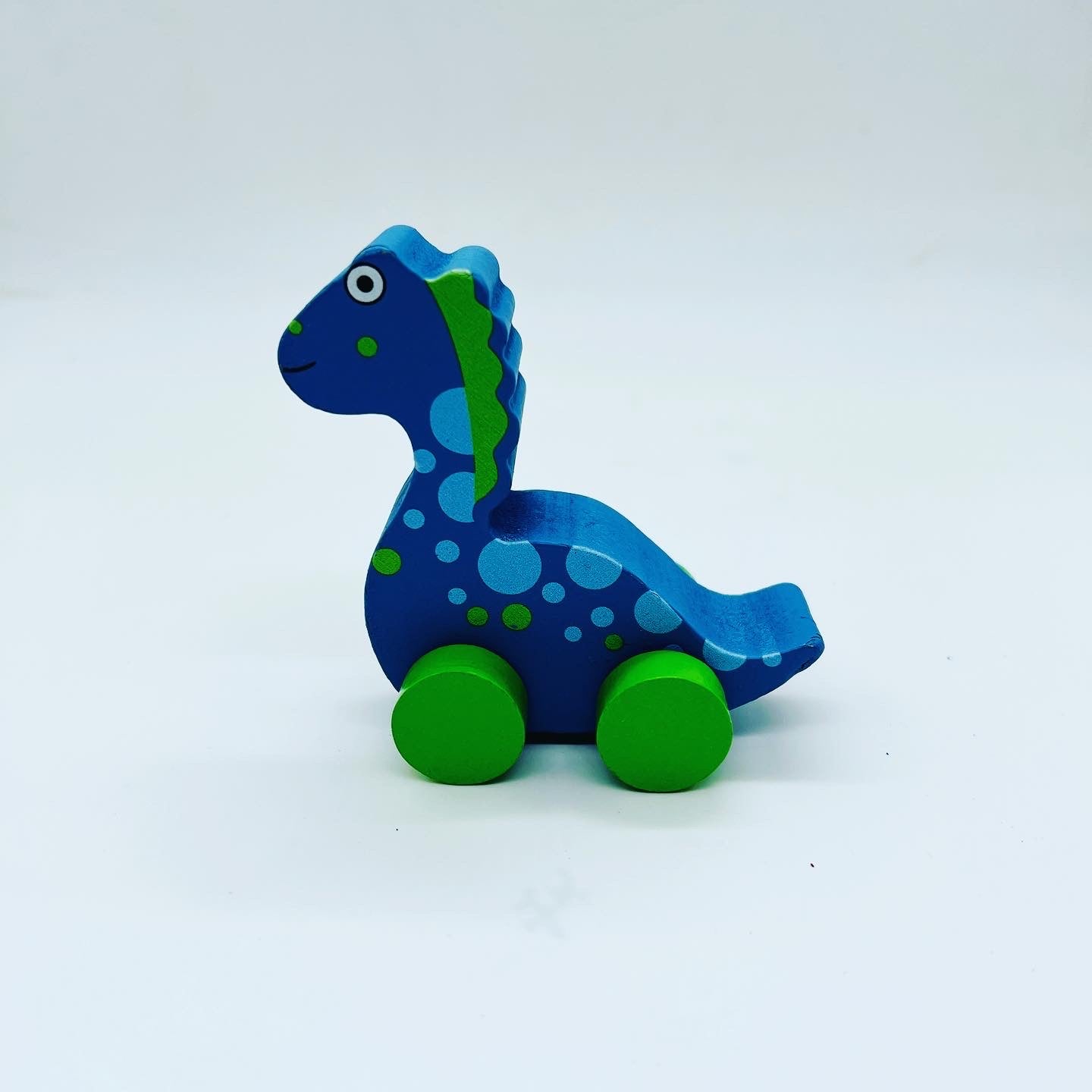 wooden Dinosaur toy - Blue