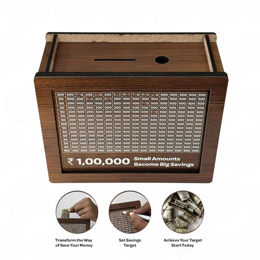 1 Lakh Money Saving Bank Box BIG -with FREE Marker Pen
