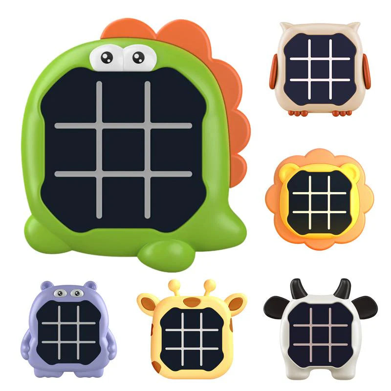 2-in-1 Tic Tac Toe Portable Game - Play Anytime, Anywhere!(Battery Included)
