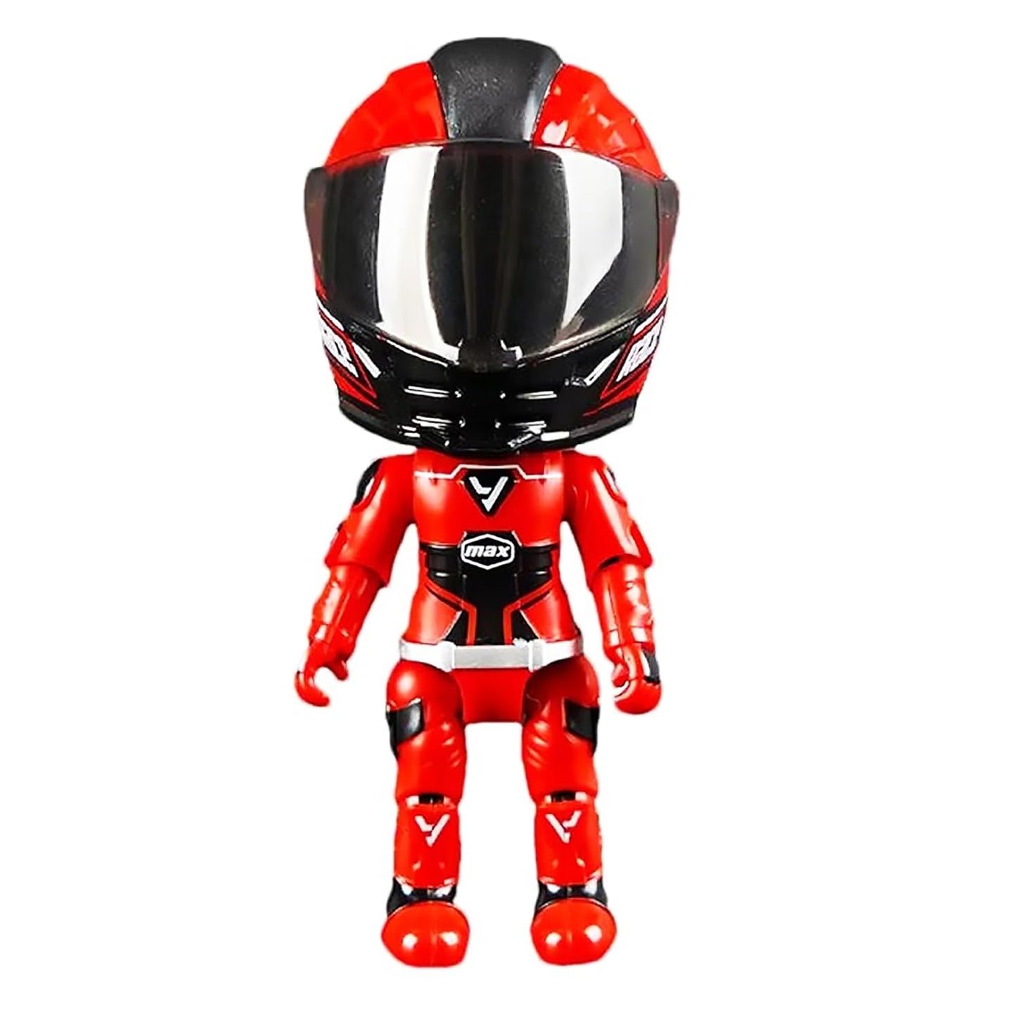 2-in-1 Transforming Helmet Toy | Die-Cast Metal Racer Mini Figure | Motorcycle Action Collectible (Helmet Rider) (Without Bike)-Any 1