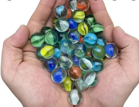 10 Pieces Playing Glass Marbles for Playing and Decoration Cat Eye Glass Kanche Marble Balls Goli for Kids