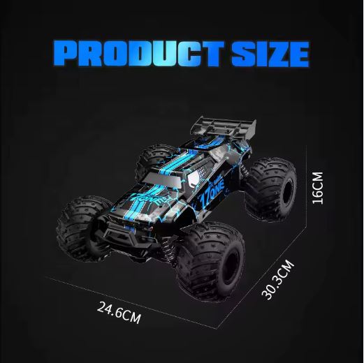 20+ mph High Speed Glowing RC Car with Body Lights & Headlights Supersonic Hobby Rc Car, Remote Control Off-Road Truck, Rc Trucks with Rechargeable Batteries