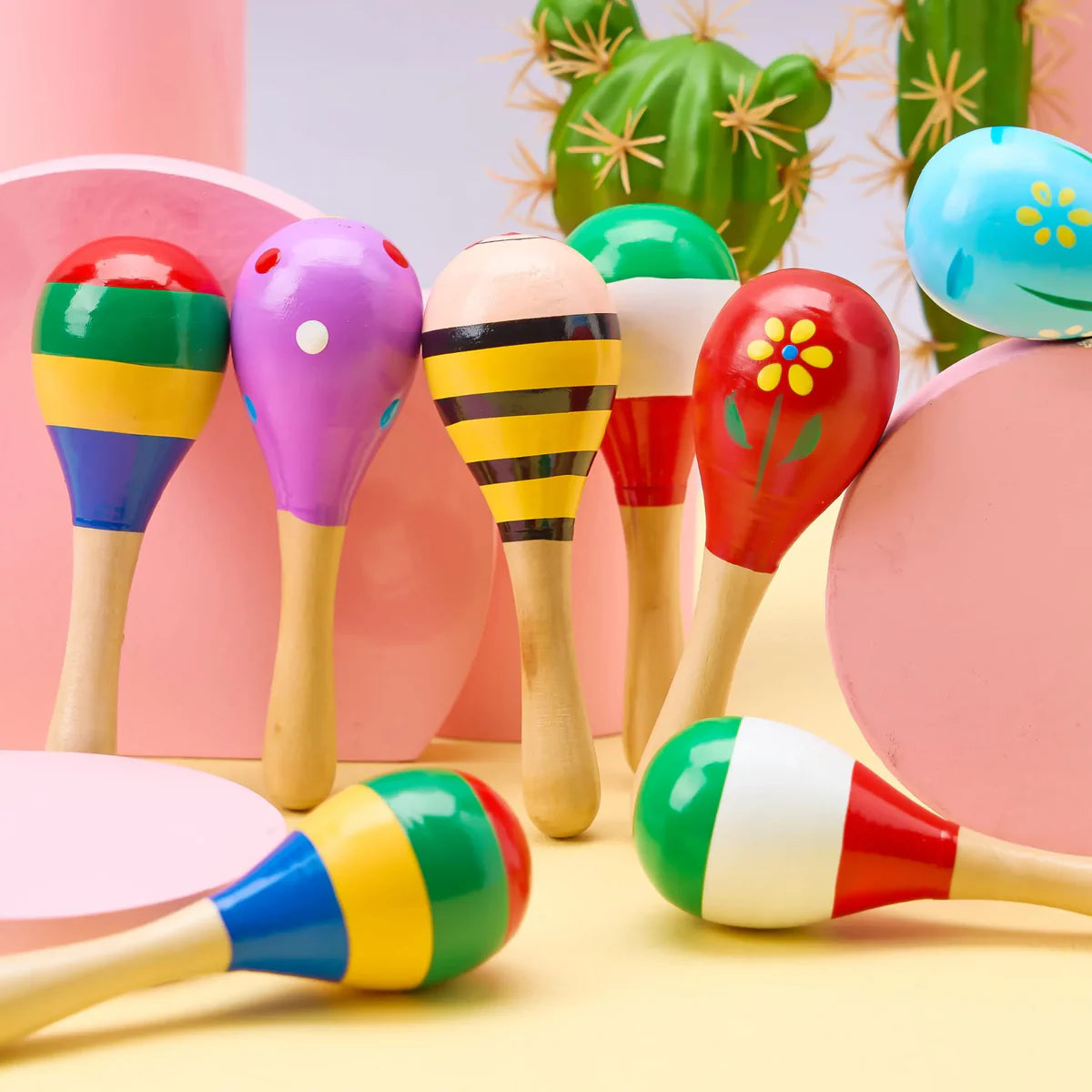 colourful Egg Shaker Rattle small - mini - pack of 1