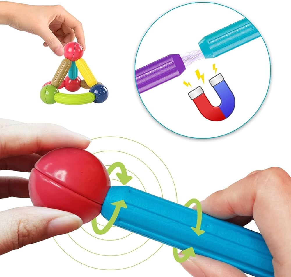 25 Pcs Magnetic Sticks Building Blocks for Kids