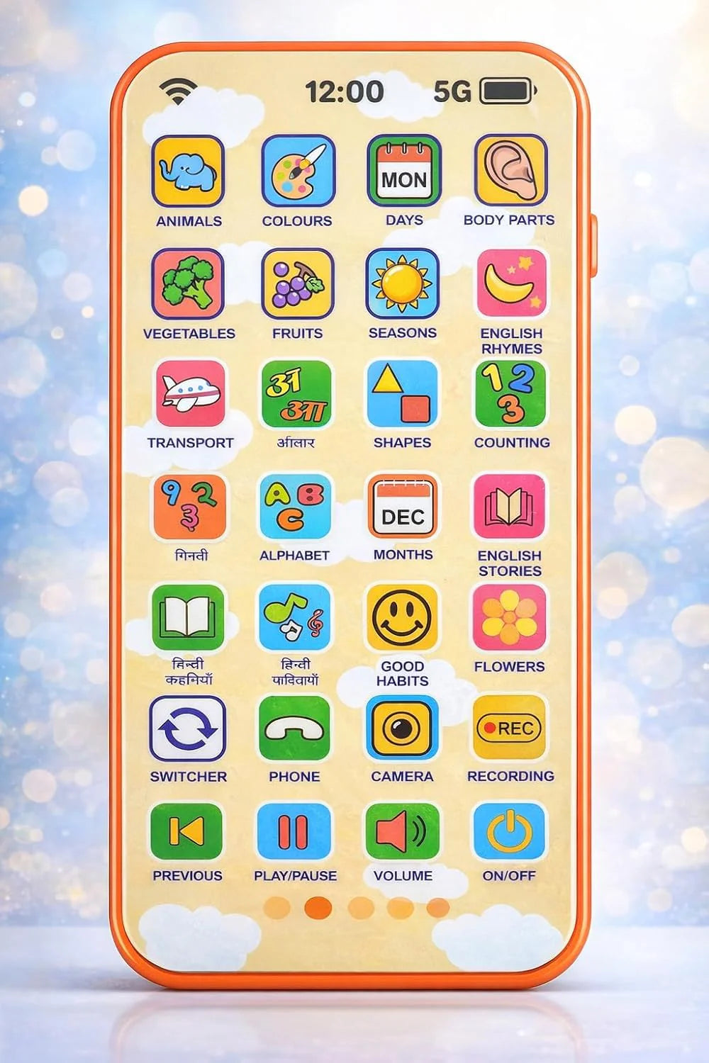 28 Functions Learning Phone for Kids-C type Charging