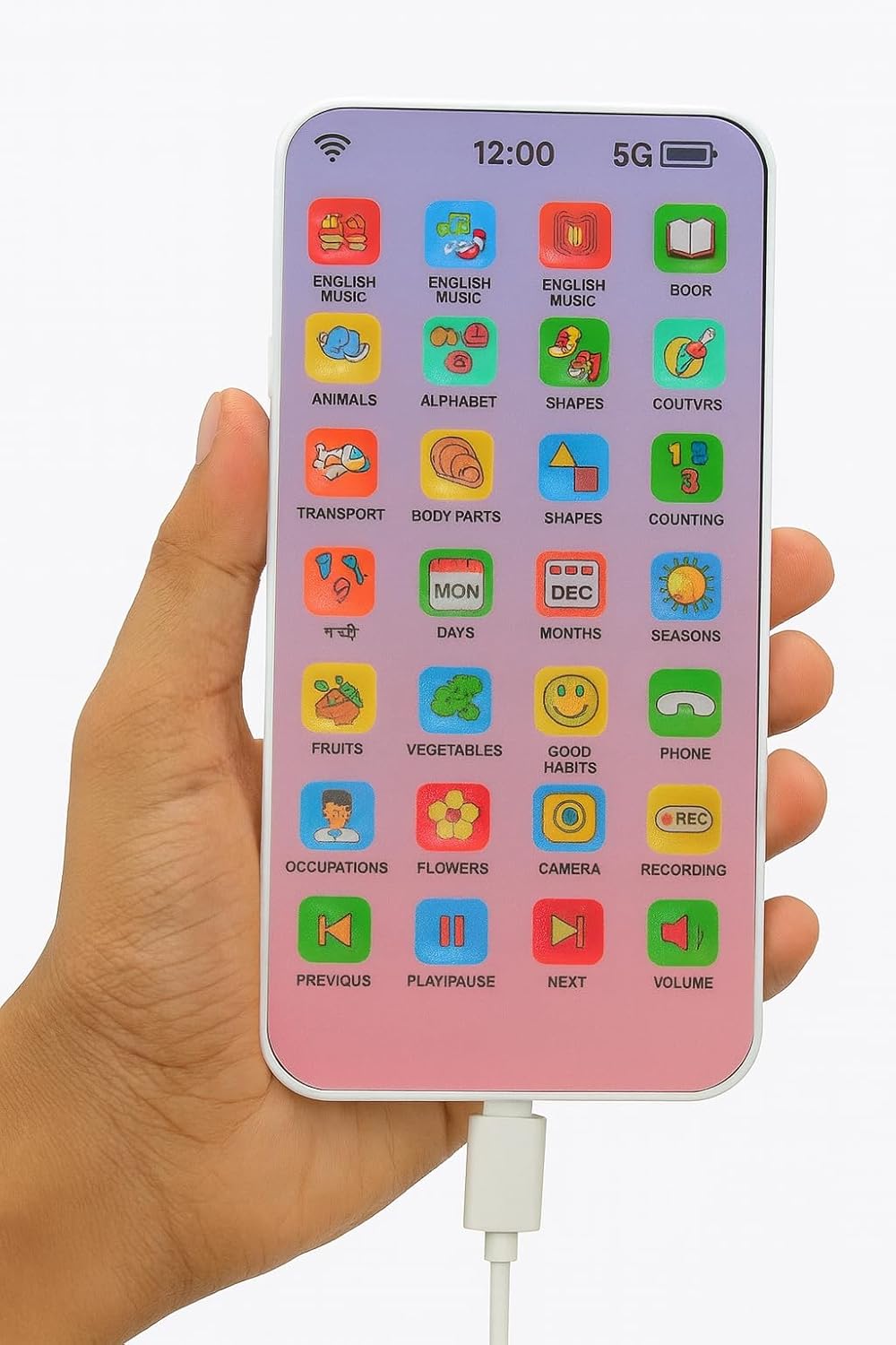 28 Functions Learning Phone for Kids-C type Charging