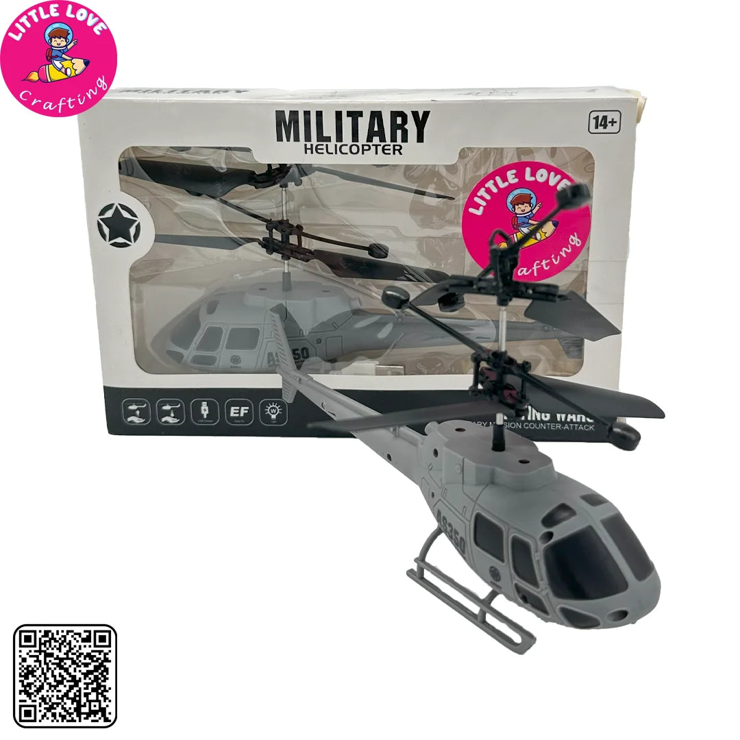 Sensor Control Military Helicopter toy - chargeable