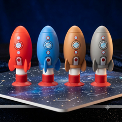 2 Pack Rocket Pop Tube Suction Cup Toys – Sensory & Fine Motor Fidget Toys for Toddlers-Any 2