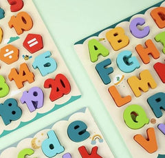 2 in 1 - Small abcd 3D Lacing Board and slate