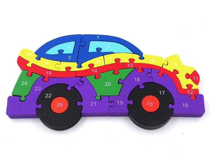 2 in 1 Animal Puzzle - Pack of 1 - Car