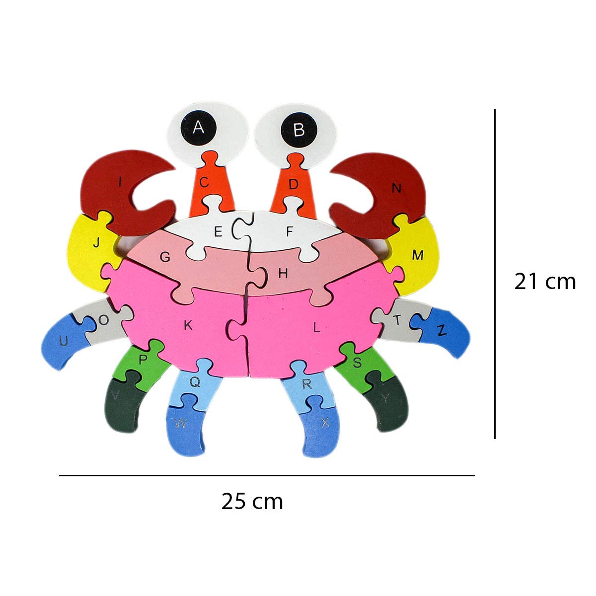 2 in 1 Animal Puzzle - Pack of 1 - Crab