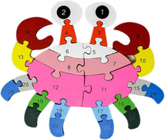 2 in 1 Animal Puzzle - Pack of 1 - Crab