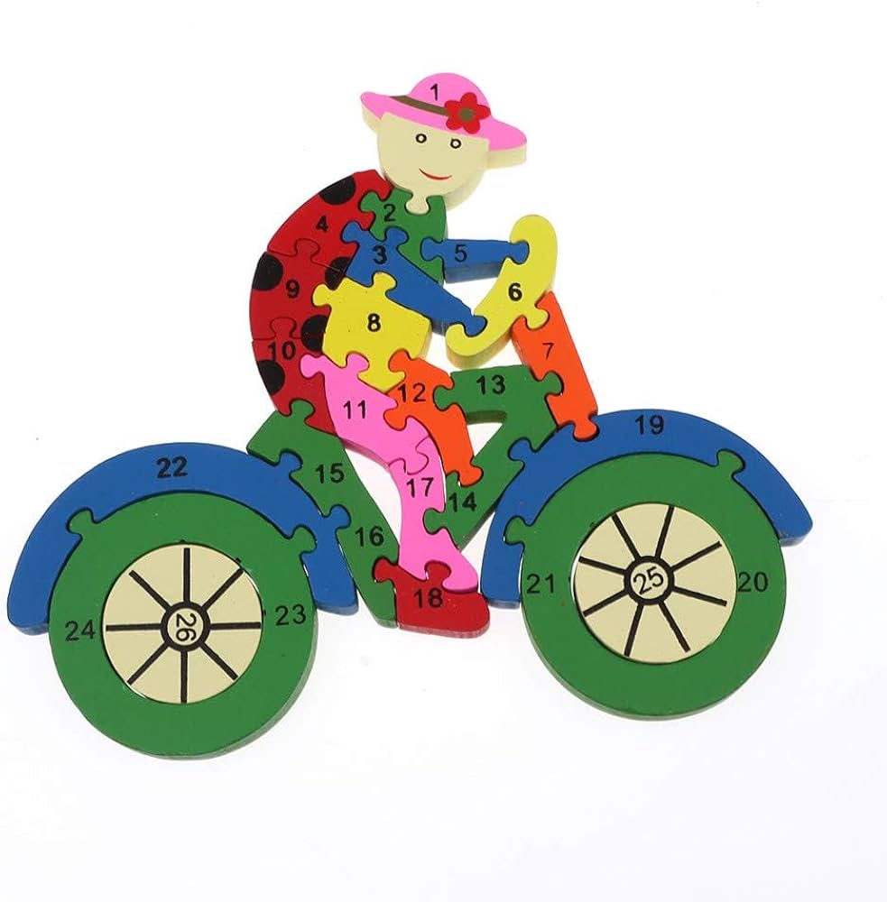 2 in 1 Animal Puzzle - Pack of 1 - Cycle