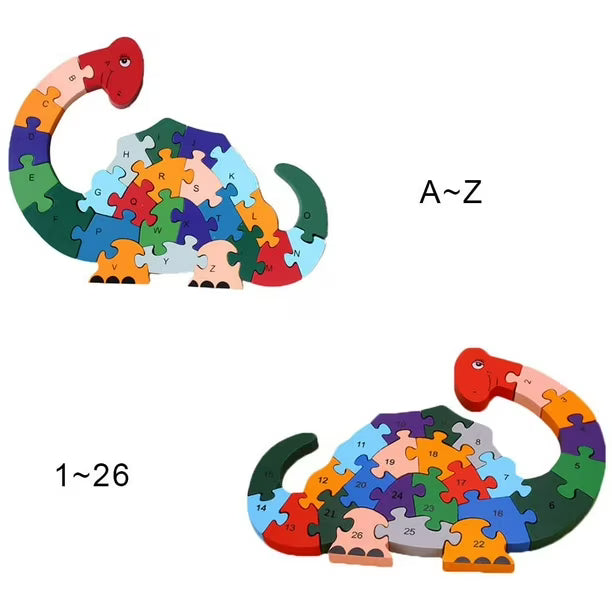 2 in 1 Animal Puzzle - Pack of 1 - Dino