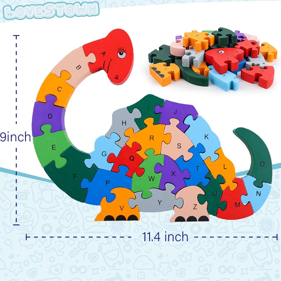 2 in 1 Animal Puzzle - Pack of 1 - Dino