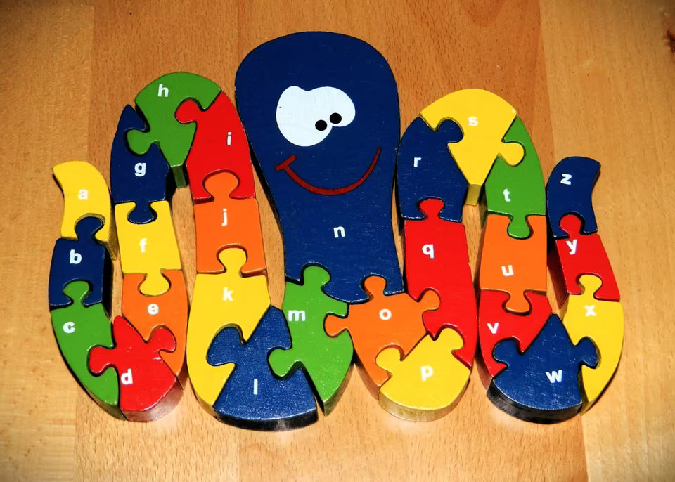 2 in 1 Animal Puzzle - Pack of 1 - Octopus