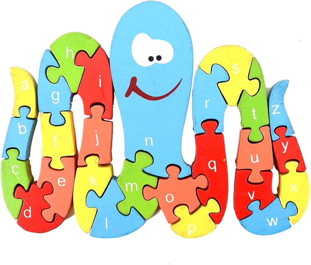 2 in 1 Animal Puzzle - Pack of 1 - Octopus