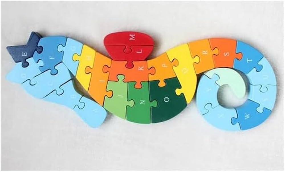 2 in 1 Animal Puzzle - Pack of 1 - Sea Horse