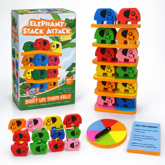 2 in 1 Elephant Stack & Balance