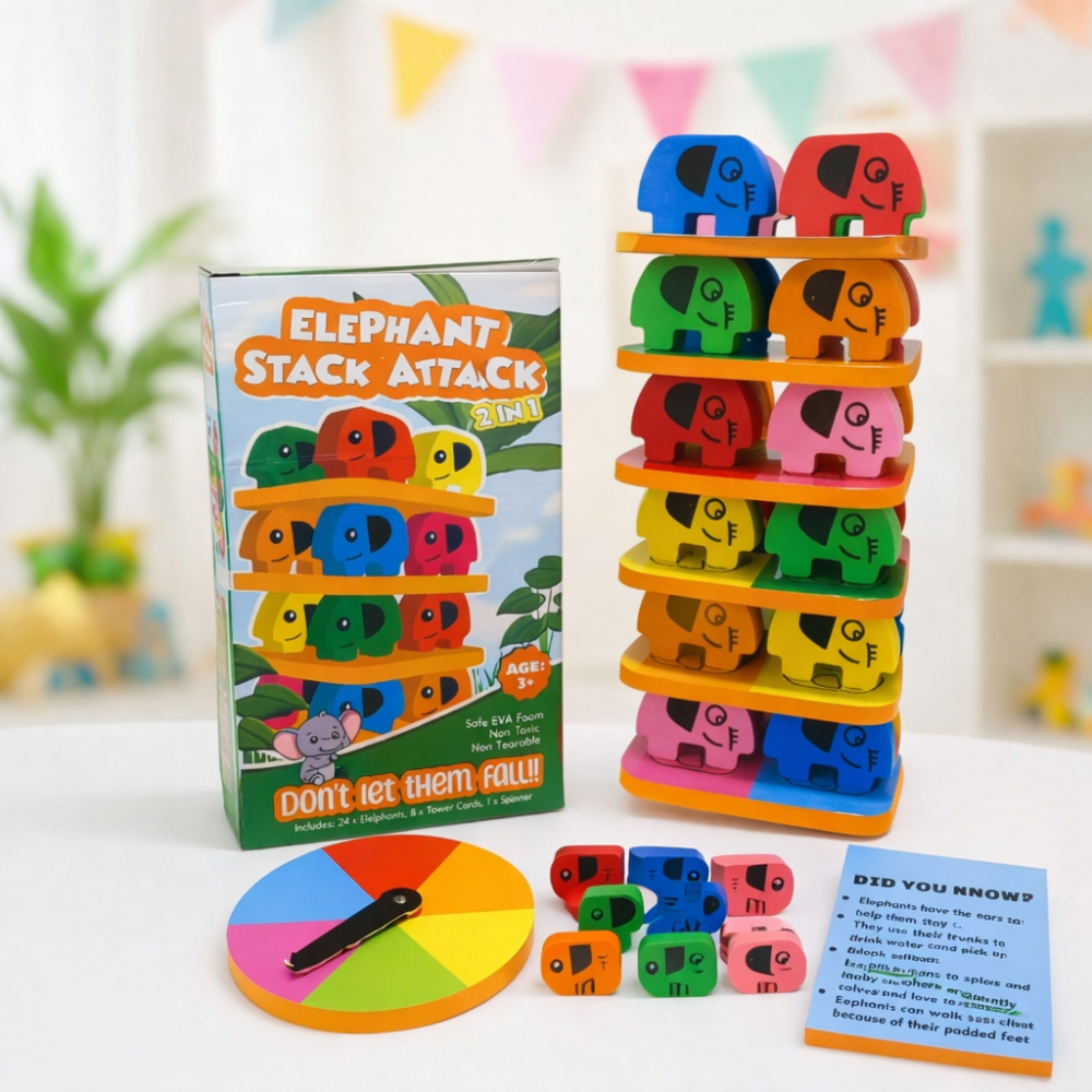 2 in 1 Elephant Stack & Balance