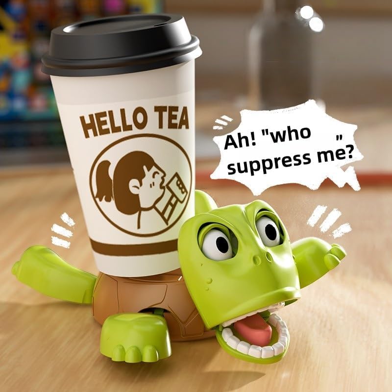 2 in 1 Funny Sleepy Turtle mobile holder cup stand Tortoise