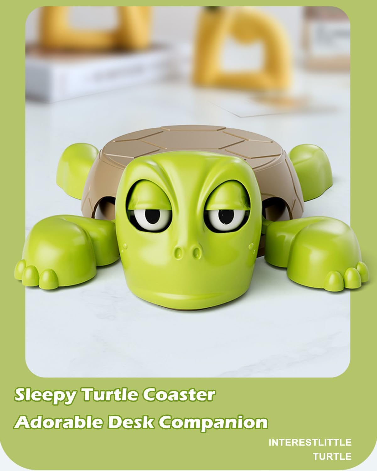2 in 1 Funny Sleepy Turtle mobile holder cup stand Tortoise