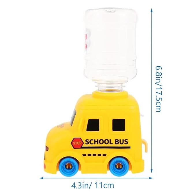 2 in 1 Water Dispenser Toy for Kids - Bus Vehicle Themed Simulation Toy