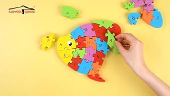 2 in 1 Animal Puzzle  - Pack of 1 -Any 1  Fish