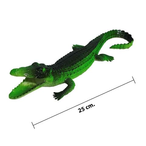 Crocodile Alligator Realistic Small Toy - Rubber Crocodile Bath Toy Make Choo-Choo Noise (Whistle)