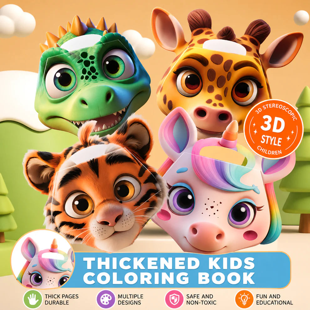 3D Cartoon Animal Face Drawing Book-Any 1