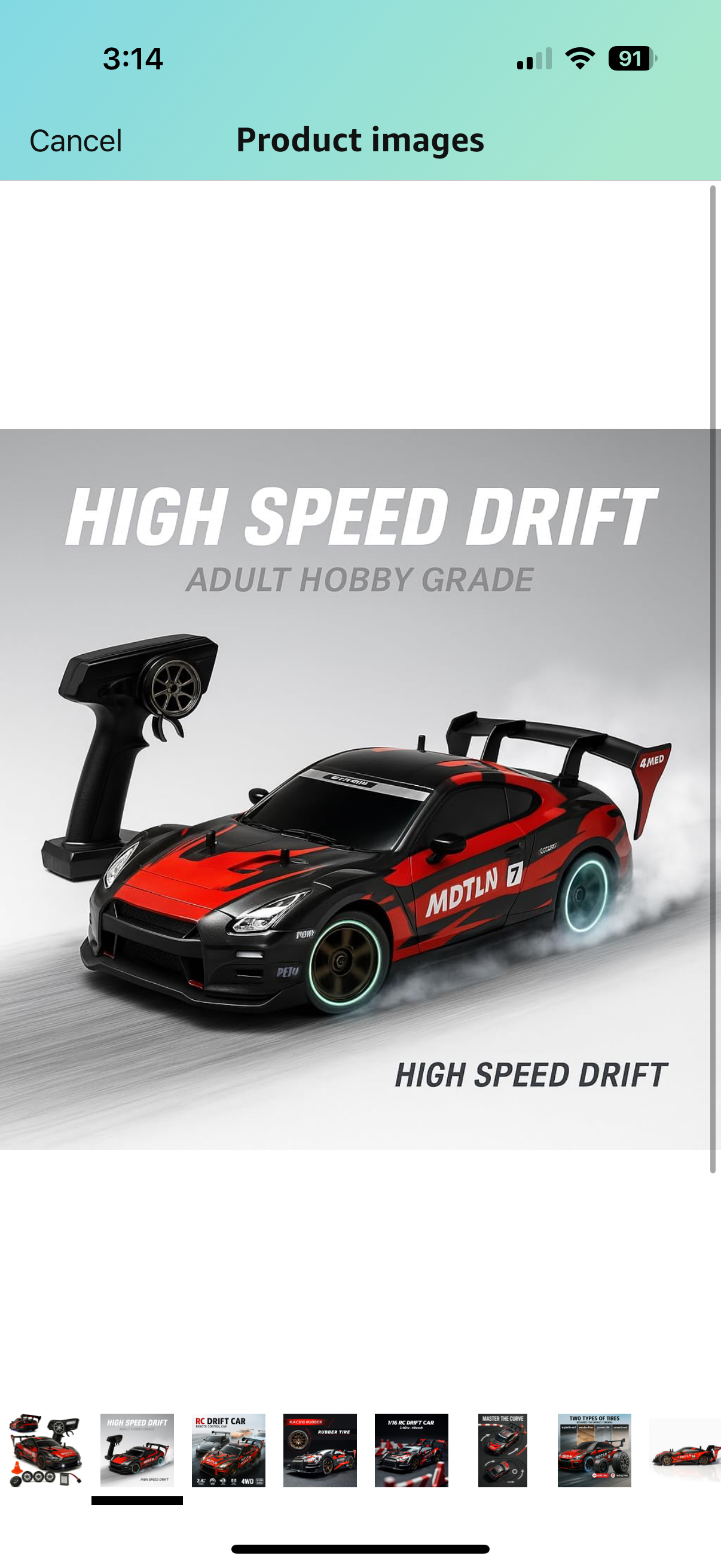 BMW AMG Burnout Red Rc Drift car 4x4 Drive with multiple accessories