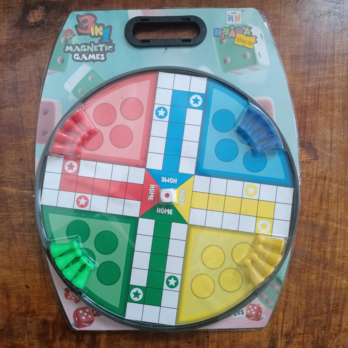 3 IN 1 Magnetic Game set with Ludo, Cricket and Snake Ladder