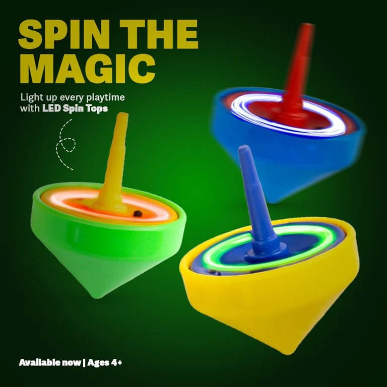 3 Pieces Fun LED Spinning Toys for Kids